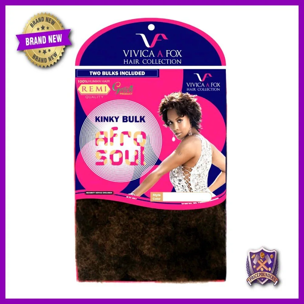 16 Inch Human Hair Afro Curl Kinky Bulk Extension 5.8 Ounce